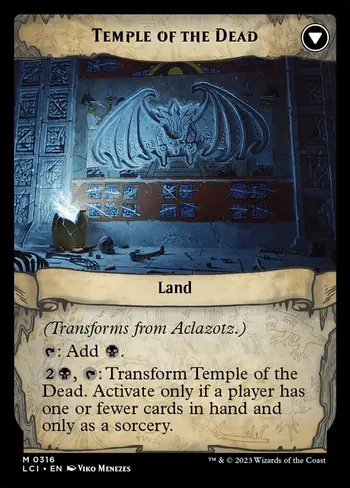 Aclazotz, Deepest Betrayal // Temple of the Dead card back