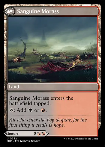 Bloodsoaked Insight // Sanguine Morass card back