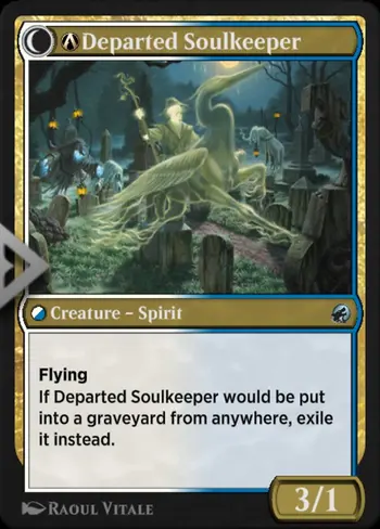 A-Devoted Grafkeeper // A-Departed Soulkeeper card back