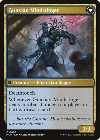 Aetherblade Agent // Gitaxian Mindstinger card back