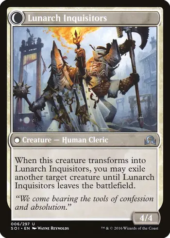 Avacynian Missionaries // Lunarch Inquisitors card back