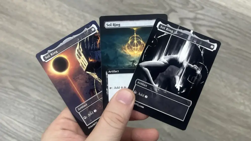 custom made mtg card designs sol ring